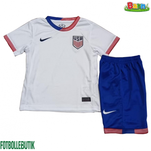 Förenta Staterna Hemmaställ Barn Copa America 2024 Kortärmad (+ Korta byxor)